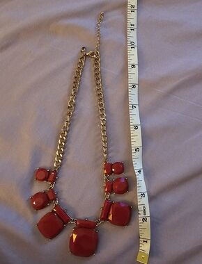 Gold-Tone Coral Statement Necklace